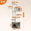 PAWZ Road 190 Kratzbaum mit Futterplatz Produktbild-Vorschau 2