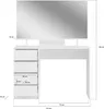 xonox.home Schminktisch Emma weiß Nachbildung 110x75x48 cm Produktbild-Vorschau 19