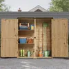 BEALIFE Gartenschrank 140x44x162 cm | 2 Türen & großes Produktbild-Vorschau 9