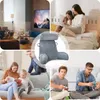 （Grau）Lesekissen für Bett Rückenlehnenkissen Rückenstütze Produktbild-Vorschau 6