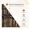 Solárne svetlo Outsunny, ratanová solárna lampa so Náhľad obrázku produktu 4
