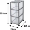 Rotho Tower 3 tiroirs 447608F096 Voir les images du produit 2
