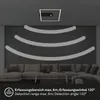 Lampada da soffitto a LED, sensore, nero, LED/14W Anteprima dell’immagine prodotto 5