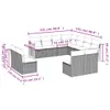 Design 11-tlg. Garten-Sofagarnitur mit Kissen Beige Poly Produktbild-Vorschau 7