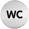 DURABLE PICTO 'WC' Ø 83 mm, 490723 silber Produktbild-Vorschau 2
