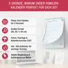 Familienkalender 2026 5 Spalten mit 300 Stickern  - A3 Produktbild-Vorschau 2