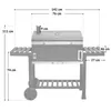 TAINO HERO XXL Smoker Holzkohle-Grill BBQ Grillwagen Produktbild-Vorschau 11