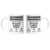Schonend Behandeln Das Gute Stück ist 40 Tasse Weiß Produktbild-Vorschau 3