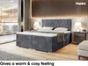 MEBLINI Boxspringbett mit Bettkasten - Gepolstert Produktbild-Vorschau 4