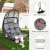 YITAHOME Hängesessel mit Kissen & Getränkehalter, Rattan Produktbild-Vorschau 4