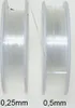 Perlenfaden Perlonfaden Nylonfaden Faden transparent 0,5mm Produktbild-Vorschau 1