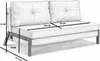 Bronx71 Schlafsofa 2-Sitzer Mikko recycelter Stoff beige Produktbild-Vorschau 2