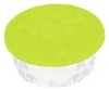 A food container with a green lid and a white base decorated with leaf patterns. Náhľad obrázku produktu