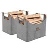 JOIEYOU 2X Sac en feutre pour le bois de chauffage Pliable Voir les images du produit 1