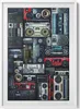 Musik - alter Ghettoblaster– Wandbild mit Rahmen – Produktbild-Vorschau 1