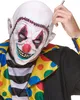 Horrorclown-Maske mit angenähtem Gesicht Böser Produktbild-Vorschau 1