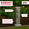 Grafner Edelstahl Gartensteckdose mit 4 Steckdosen, IP54, Produktbild-Vorschau 4