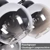 Close-up view of three glass globe lampshades, two are in focus and one is slightly out of focus. Produktbild-Vorschau