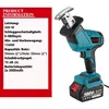 Akku-Säbelsäge 4800 SPM Bürstenlos Elektrisch Reciprosäge Produktbild-Vorschau 7
