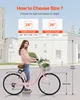 VEVOR Cruiser bicykel s 7 rýchlosťami (priemer pneumatík Náhľad obrázku produktu 3