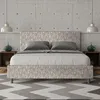 ITYHOME - Gepolstertes Bett mit Lattenrost 160x210 mit Produktbild-Vorschau 2