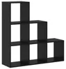 vidaXL Libreria divisoria in rovere nero 99 x 29 x 99 cm Anteprima dell’immagine prodotto 1