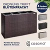 CASARIA® Fioriera Rettangolare 95x27x60 cm con 4 Vasi Anteprima dell’immagine prodotto 7