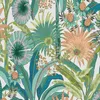 Erismann Rauhfaser-Vliestapete Martinique Floral türkis Produktbild-Vorschau 1