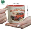 Keramický Hrnek Ford Mustang 1967 Červená Náhled obrázku produktu 6