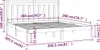 vidaXL Letto in legno massiccio marrone miele 200x200 cm Anteprima dell’immagine prodotto 6