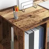 vidaXL Scrivania con ripiano in legno di recupero 130 x Anteprima dell’immagine prodotto 4