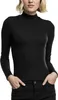 Urban Classics, dames, longsleeve met hoge hals, zwart - Productafbeelding-voorbeeld 1