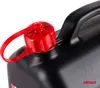Close-up of the cap and handle of a black plastic jerrycan. Anteprima dell’immagine prodotto