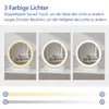 Lustro kosmetyczne Heilmetz LED, okrągłe (Ø 48 cm) Podgląd zdjęcia produktu 2
