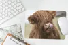 MuchoWow® Mauspad Mousepad Schottischer Highlander - Braun Produktbild-Vorschau 5