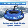 SkinStar CROSS Profi Snow Tube Ø100cm BLUE Sledge Bob Náhled obrázku produktu 1