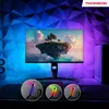 A gaming monitor setup with ambient RGB lighting. Voir les images du produit