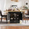 A dining table with storage, set in a dining room with chairs and decor. Produktbild-Vorschau