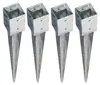 BURI 4x Bodenhülse Einschlagbodenhülse 7x7 cm Produktbild-Vorschau 1