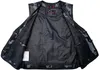 Herren Camouflage Lederkutte Kutte Lederweste Camo Muster Produktbild-Vorschau 6