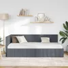 vidaXL Struttura letto ad angolo con testiera grigio scuro Anteprima dell’immagine prodotto 3