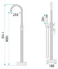 Bodenmontierter Badewannenarmatur Rea Lungo Kupfer Produktbild-Vorschau 8