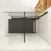 Duschspa Walk-In Dusche 80x200cm Schwarz Duschwand mit Produktbild-Vorschau 4