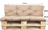 Palettenkissen set 120x60x50cm, Palettenkissen Beige, Produktbild-Vorschau 2