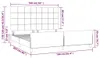 vidaXL Rám postele bez matraca tmavozelený 160x200 cm zamat Náhľad obrázku produktu 6