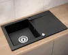 [Granitspüle 76x44 Schwarz]Hochwertig beidseitig Montierbar Produktbild-Vorschau 3