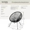 Product information and dimensions for a black garden chair. Náhled obrázku produktu