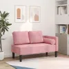 vidaXL Chaiselongue mit Kissen Rosa Samt Produktbild-Vorschau 2