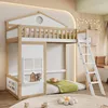 Sweiko Lit superposé, Lit de maison, avec escalier, avec Voir les images du produit 10