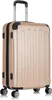 A studio shot of a gold suitcase. Produktbild-Vorschau